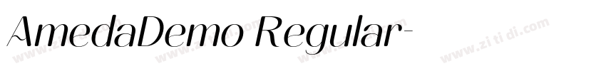 AmedaDemo Regular字体转换